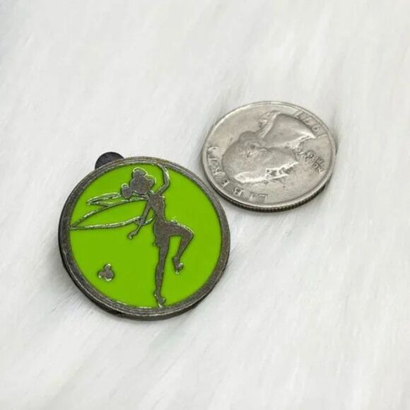 🔮 5/$25 Disney Character Silhouettes Peter Pan‎ Tinker Bell Pin - Picture 2 of 3